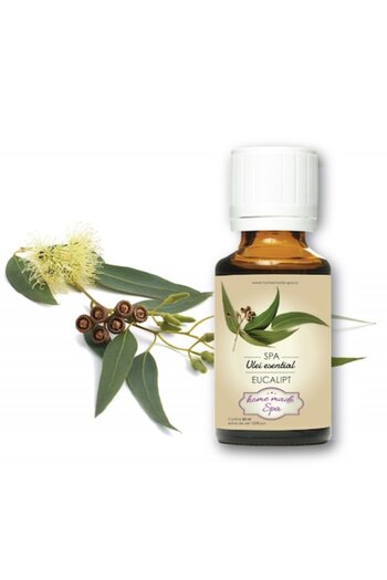 Homemade Spa Eucalyptus essential oil (Eucaliptus Globulus) 10 ml,