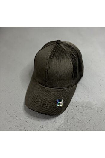 ZERAMİNE Khaki Corduroy Unisex Sports Hat – Trendy Casual Cap Model
