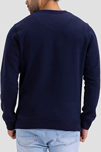 HRN Textile Men's Plain Basic Crew Neck Sweatshirt – Unprinted Regular Fit