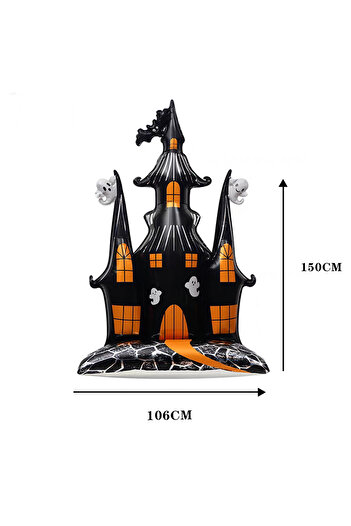 OEM Balloon with stand for Halloween decoration, Haunted Castle figurine, 106 x 150 cm, LY-2439-9