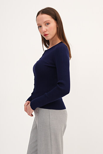 Addax Long Sleeve Button down Cardigan H10311