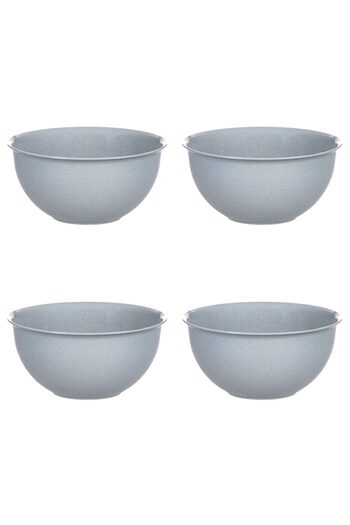 Vervo.ro pentru minți curioase Bowl Set, 4 Pieces, 1 L, Plastic, Dark Grey