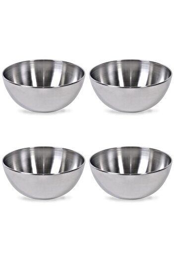 Vervo.ro pentru minți curioase Bowl set, 4 pieces, 1.8 l, Metal, Silver
