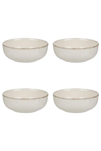 Vervo.ro pentru minți curioase Bowl set, 4 pieces, 680 ml, Ceramic, Beige