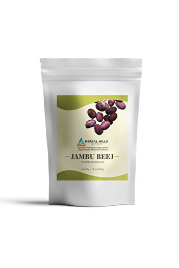 HERBAL HILLS Jambu/Jamun Eugenia Jambolana Powder | 16 oz (454 grams) | Herbal Supplements