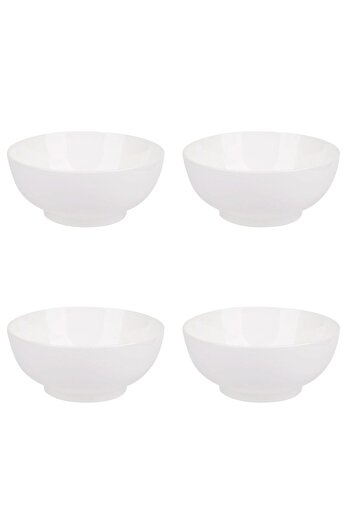 Vervo.ro pentru minți curioase Set of 4 Bowls, 4 Pieces, 1 L, Porcelain, White