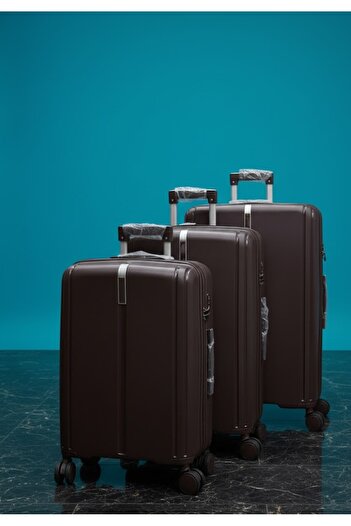 Generic 3-Piece Hardside Lightweight PP Luggage Set with 360° Spinner Wheels