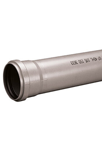 Other PVCHT 50x25x500 sanitary pipe for internal sewage, ash color