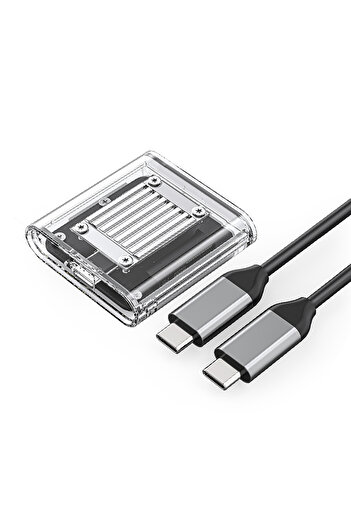 Other Kieszeń obudowa na dysk TC20-M2-10G M.2 NVME USB-C - przezroczysta