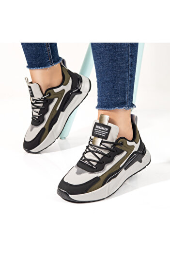 BMoD Women's grey and khaki sport shoes MOD10528