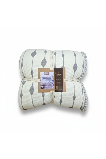 Şaheser Sole Beige Six-Layer Muslin Bedspread Set – 100% Cotton