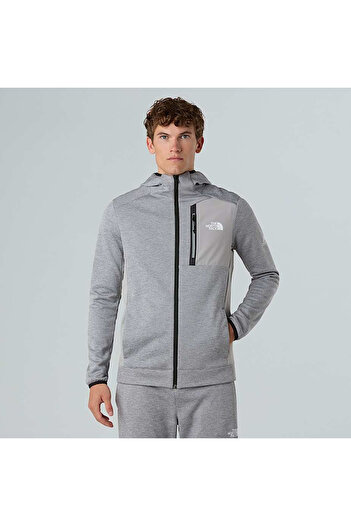 THE NORTH FACE Mountain Athletics Fleece Men's Gray Hooded Jacket