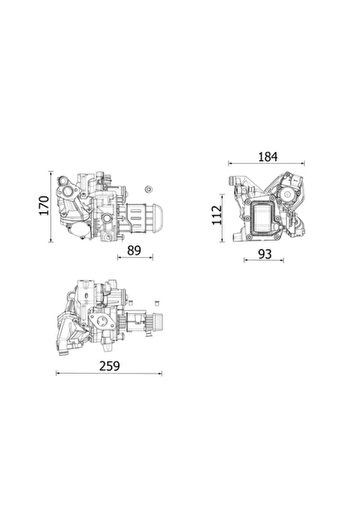 MAHLE Exhaust gas recirculation radiator CITROËN GRAND C4 SPACETOURER (3A_ 3E_) 2018-2023