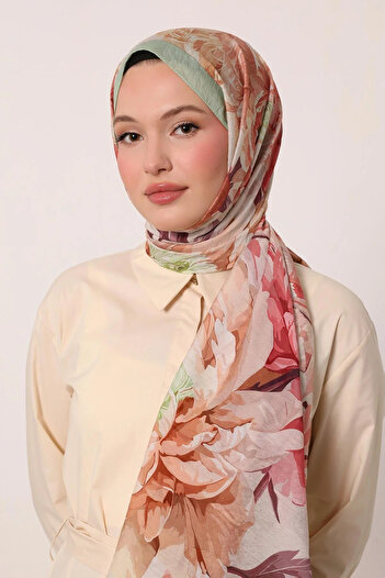 LuvenSara Flower Garden Pattern Special Design Summer Shawl