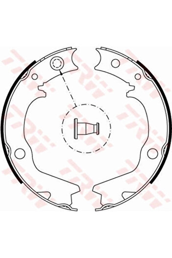 TRW Handbrake brake shoe set MITSUBISHI GALANT VII limousine (E5_A E7_A E8_A) 1992-1996