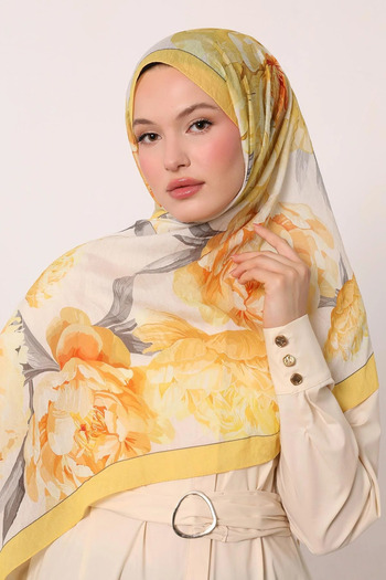 LuvenSara Flower Garden Pattern Special Design Summer Shawl