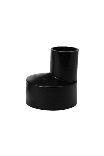 Other PEHD reduction 56x40mm S125 eccentric black QS Quick Stream