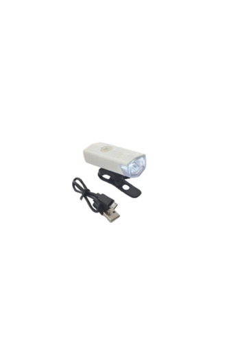 Other Rechargeable Front Bicycle LED Light with Mount, White – Model PT1197