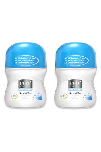 PURE BEAUTY Whitening Deo Roll-on - Original (1+1)