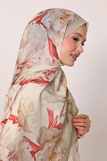 LuvenSara Flower Garden Pattern Special Design Summer Shawl