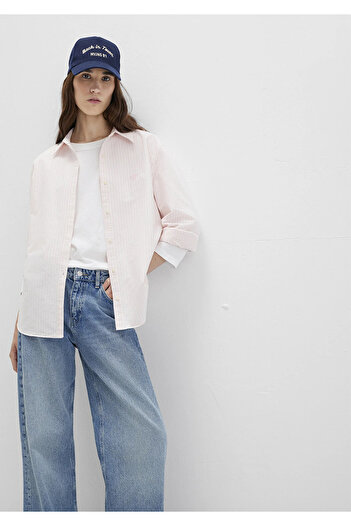 Mavi Ροζ ριγέ πουκάμισο Loose Fit 1211420-91459