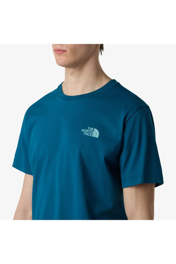 THE NORTH FACE Men's blue Vertical Tee