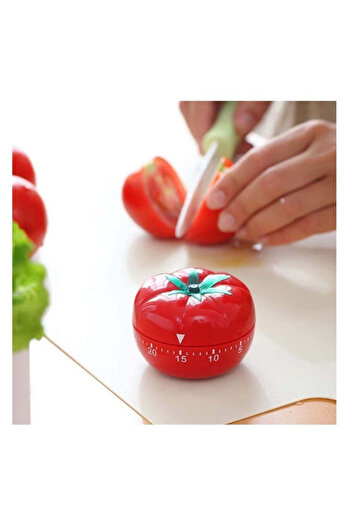 vivimall Mechanical Kitchen Timer, Red Tomato Shape, 60 min | CookTime