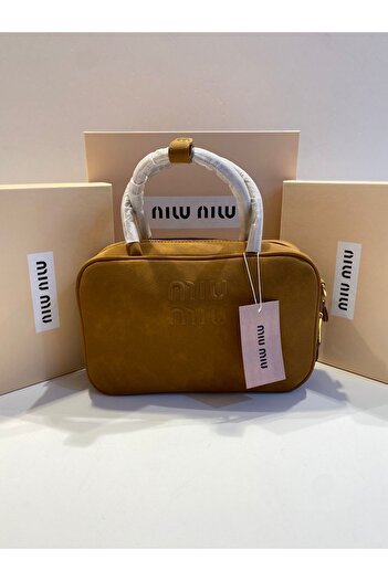 Noname Luxury women's bag similar to Miu Miu in elegant camel color