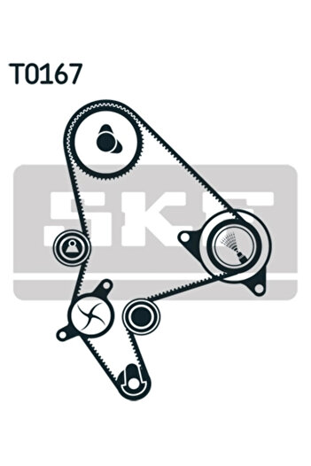 SKF Timing belt set CITROËN BERLINGO / BERLINGO FIRST minibus (MF_ GJK_ GFK_) 1999-2005