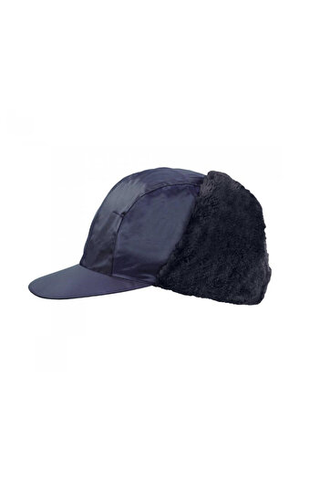 art.mas Work cap with ear protection, polyester, blue, size 58