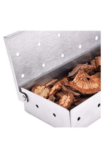 vivimall Stainless Steel Grill Smoker Box 22 cm | GrillMaster