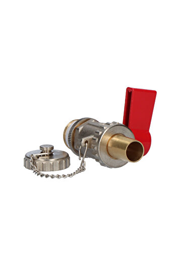 Other Drain ball valve with hose connector and cap, nickel-plated OMNI 12 inch