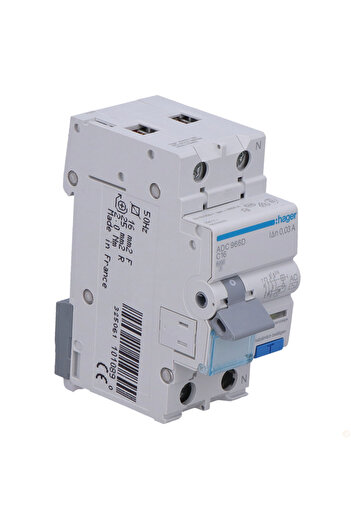 Other Differential circuit breaker with overcurrent protection C6KA 16A 30mA 2-pole AC type