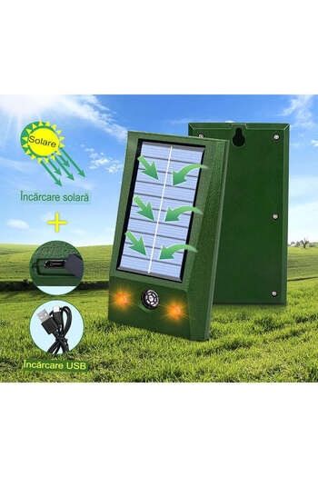 vivimall Solar Led Ultrasonic Device Green | SolarShield