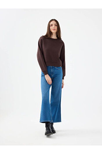 Loft Brown Women's Sweatshirt Lf2041105