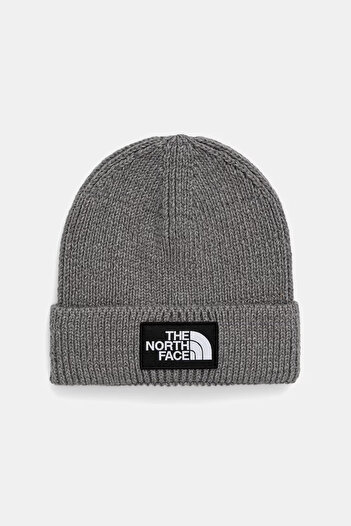THE NORTH FACE Χειμερινό Καπέλο Γκρι Σκούφος με Λογότυπο και Ραβδώσεις