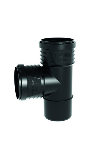 Other PPHT Sitech Plus 110x50875 sanitary tee for low-noise internal sewage, black