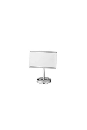 Dania New Arrival Metal Card and Card Holder for Table or Receptions Silver 10 cm