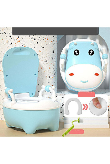 vivimall Cow model potty with lid | MooPot