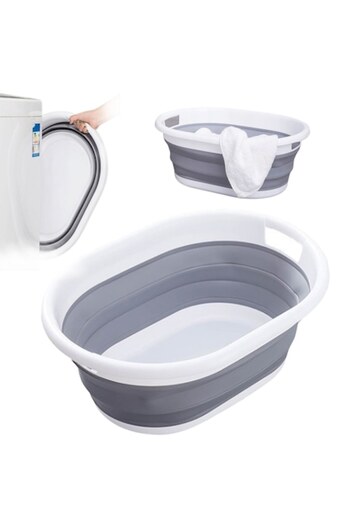 Primabobo Folding bowl 25L silicone, large folding bowl for laundry, dog bath, washing fruits and vegetables,