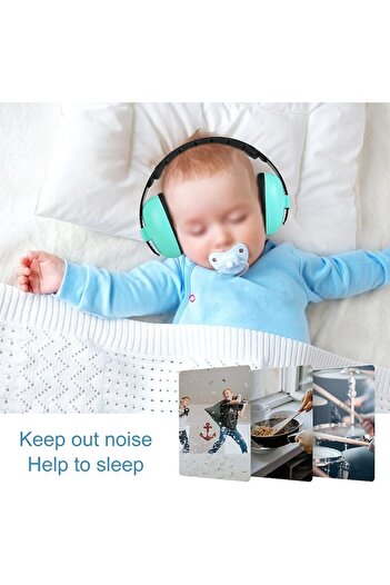 KERNOWSUN Baby and Child Ear Defenders, 3-36 months, Turquoise