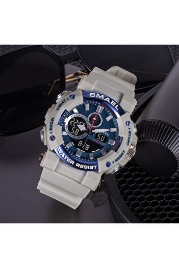 SMAEL Men's Watch Sport Casual Dual Time Alarm Stopwatch