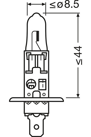 Osram High beam headlight bulb FORD C-MAX II Van 2010-2019