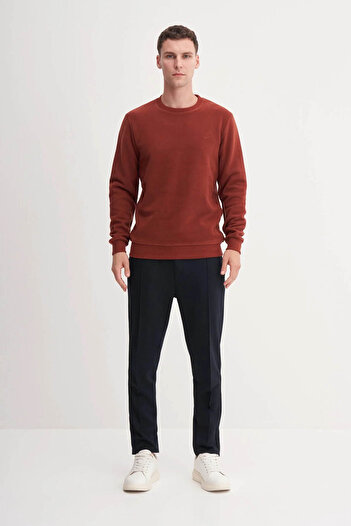 Cazador Slim Fit Cotton Blend Thessaloniki Knit Tile Men's Sweatshirt 56400