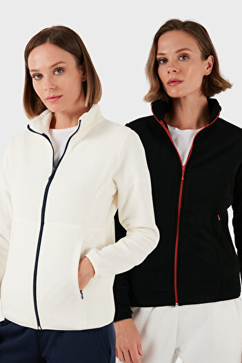 Lela Slim Fit Anti-Pilling Non-Pilling Zippered 2-Pack Fleece Cardigan Cardigan 5907012S2