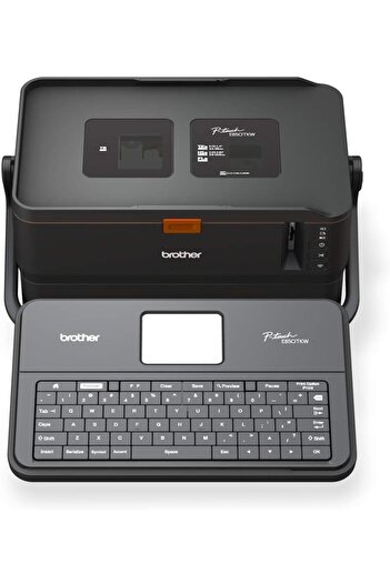 Brother طابعة ملصقات بالأبيض والأسود - PT-E850TKW