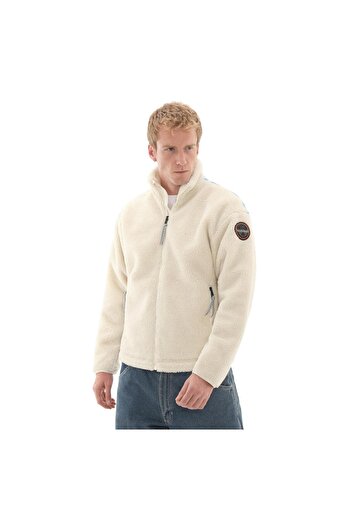 Napapijri P0A88Tcf0T1-R T-Fıemme Men's Jacket Cream