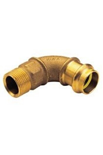 Other Bend 90 with one-sided external thread 28x1 bronze B Press