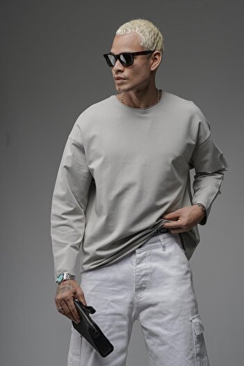 king brich Oversize Pablo Escobar Printed Dirty Collar Sweatshirt