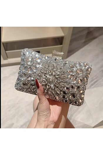 Clariss Luxury Evening Dress Bag with Stones
